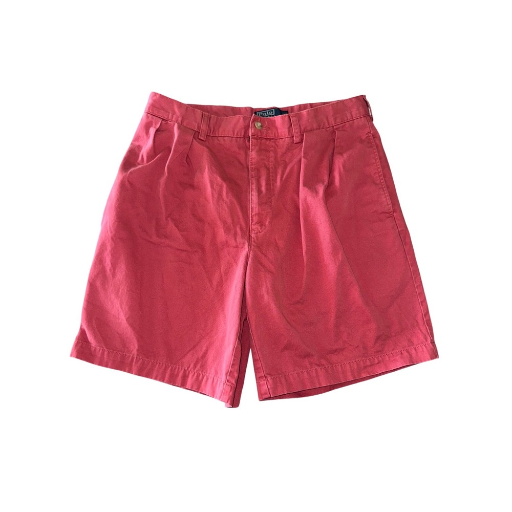 Polo Ralph Lauren Tyler Fit Shorts 34‎ Pleated Cotton Chino